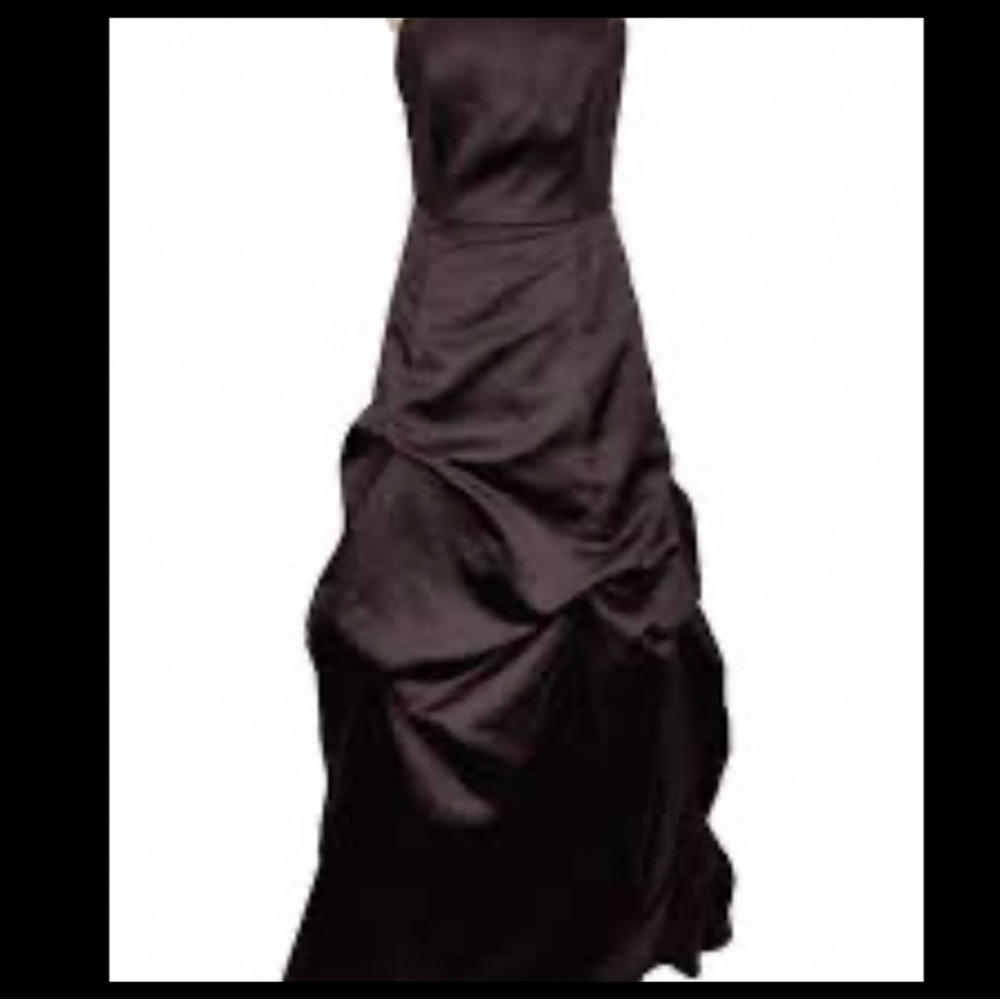 Forever Yours Black Gathered Skirt Evening | Prom | Formal Dress Size 2